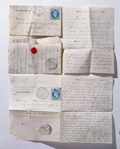 Listy wysłane balonem do Paryża podczas oblężenia w 1871 r. autorstwa French School