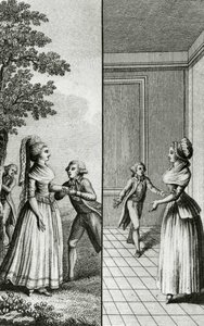 Wyzwolenie - w „Historii dzień po dniu kobiety Republiki Francuskiej”, Restif de La Bretonne (1734-1806), Genewa 1791-1794. autorstwa French School