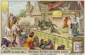Karta Liebiga z przedstawieniem średniowiecznej tajemnicy autorstwa French School