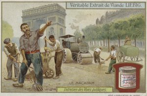 Karta Liebiga z utrzymaniem dróg autorstwa French School