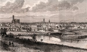 Limoges - Haute-Vienne - grawer w „La France illustree: geografia, historia, administracja statystyczna” autorstwa V.A. Słodowo-Brązowy. 1884 autorstwa French School