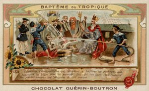 Ceremonia przekroczenia linii (chromolitho) autorstwa French School