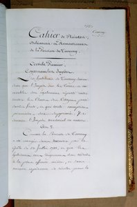 Wykaz skarg i żądań kierowanych do króla Ludwika XVI (1754-93) przez parafię Taverny, kwiecień 1789 autorstwa French School