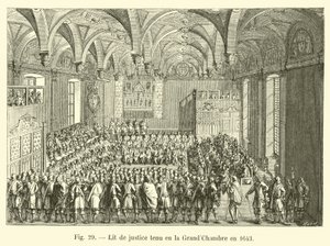 Lit de Justice odbyła się w Wielkiej Izbie w 1643 r. autorstwa French School
