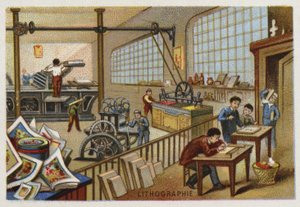 Litografia autorstwa French School
