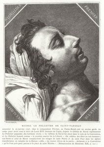 Louis-Michel le Peletier, markiz de Saint-Fargeau, francuski polityk rewolucyjny, 1793 autorstwa French School