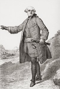 Louis Charles César Le Tellier znany jako książę Estrées, 1695 1771. Francuski dowódca wojskowy i marszałek Francji. Z Les Heures Libres opublikowanego w 1908 roku. autorstwa French School