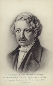 Louis Daguerre (1787-1851), francuski pionier fotografii (litografia) autorstwa French School