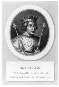 Ludwik IX (Saint-Louis) (Grawerowanie) autorstwa French School