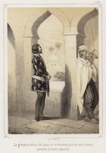 Ludwik IX z Francji w niewoli Egipcjan autorstwa French School