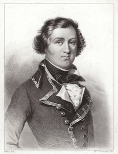 Ludwik Filip z Orleanu, książę Chartres, późniejszy król Francji Ludwik Filip I (grafika) autorstwa French School