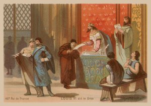 Ludwik VI z Francji, zwany Grubym (1081-1137) autorstwa French School