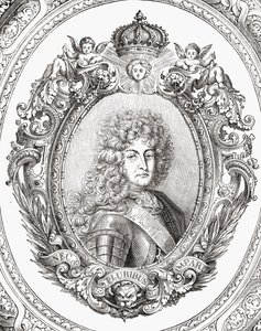 Ludwik XIV (1638-1715) z „Histoire de la Revolution Francaise” Louisa Blanca (1811-82) autorstwa French School