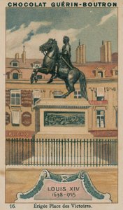 Ludwik XIV, 1638-1715, wzniesiony Place des Victoires autorstwa French School