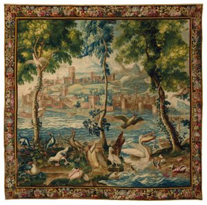 Gobelin „porty morskie” Ludwika XIV Beauvais, ok. 1700 autorstwa French School
