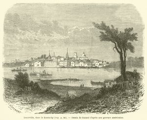 Louisville, Kentucky (grawerowanie) autorstwa French School