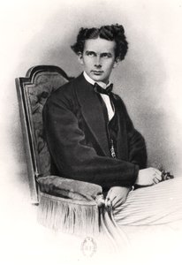Ludwig II (1845-86) Bawarii, c.1870 autorstwa French School