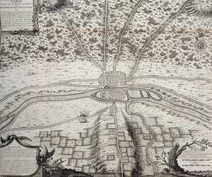 Lutetia czyli drugi plan Paryża w IV i V wieku n.e., 1722 autorstwa French School