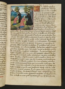 MS Hunter 252 016r Strona ze stu nowych wiadomości, c.1461-62 autorstwa French School