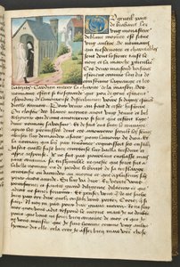 MS Hunter 252 033r Strona ze stu nowych wiadomości, c.1461-62 autorstwa French School