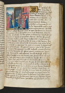 MS Hunter 252 080r Strona ze stu nowych wiadomości, c.1461-62 autorstwa French School
