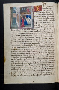 MS Hunter 252 085v Strona ze stu nowych wiadomości, c.1461-62 autorstwa French School