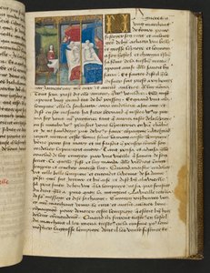 MS Hunter 252 093r Strona ze stu nowych wiadomości, c.1461-62 autorstwa French School