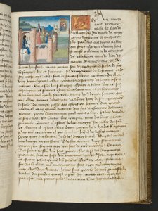 MS Hunter 252 101r Strona ze stu nowych wiadomości, c.1461-62 autorstwa French School