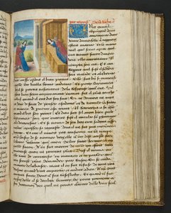 MS Hunter 252 112r Strona ze stu nowych wiadomości, c.1461-62 autorstwa French School