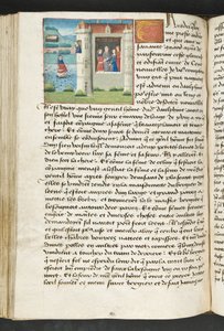 MS Hunter 252 127v Strona z Cent Nouvelles Nouvelles, c.1461-62 autorstwa French School