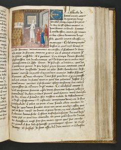 MS Hunter 252 130r Strona ze stu nowych wiadomości, c.1461-62 autorstwa French School
