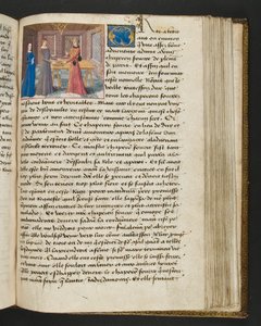 MS Hunter 252 148r Strona ze stu nowych wiadomości, c.1461-62 autorstwa French School