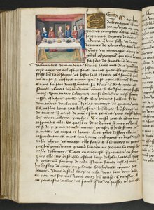 MS Hunter 252 168v Strona z Cent Nouvelles Nouvelles, c.1461-62 autorstwa French School