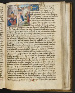 MS Hunter 252 183r Strona ze stu nowych wiadomości, c.1461-62 autorstwa French School