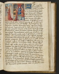 MS Hunter 252 189r Strona ze stu nowych wiadomości, c.1461-62 autorstwa French School