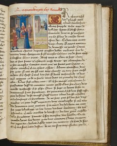 MS Hunter 252 192r Strona ze stu nowych wiadomości, c.1461-62 autorstwa French School