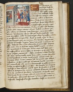 MS Hunter 252 194r Strona ze stu nowych wiadomości, c.1461-62 autorstwa French School