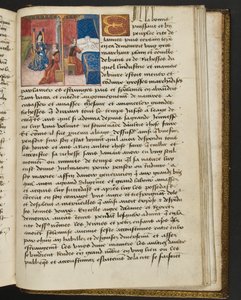 MS Hunter 252 197r Strona z Hundred New News, c.1461-62 autorstwa French School