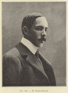 M Santos-Dumont (grawerowanie) autorstwa French School