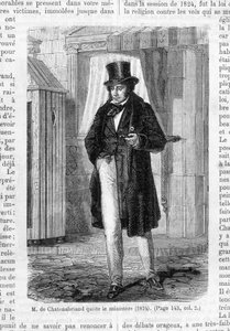 M. de Chateaubriand opuścił ministerstwo (1824). autorstwa French School