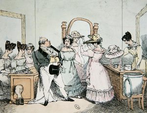 „Pani jest moją żoną, a nie córką” grawerowany przez Bernarda, ok. 1820-30 (kolor lito) autorstwa French School