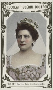 Madame Breval, w Les Huguenots (kolorowe zdjęcie) autorstwa French School