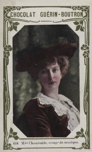 Madame Chaminade, kompozytorka (kolorowe zdjęcie) autorstwa French School
