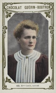 Madame Curie, sawantka (kolorowe zdjęcie) autorstwa French School