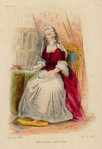 Madame Dacier (kolorowy grawerunek) autorstwa French School
