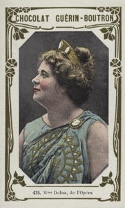 Madame Delna, z lOpery (kolorowe zdjęcie) autorstwa French School