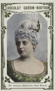 Madame Heilbronn w Manon (kolorowe zdjęcie) autorstwa French School