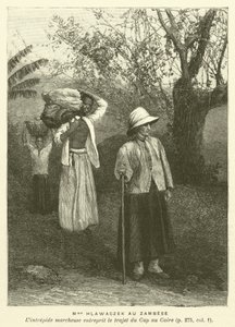 Madame Hlawaczek Au Zambese (grafika) autorstwa French School