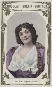 Madame Rejane, aktorka (kolorowe zdjęcie) autorstwa French School
