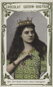 Madame Rose Caron w Lohengrin (kolorowe zdjęcie) autorstwa French School